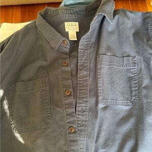 L.L. Bean Charcoal Button-Up Shirt